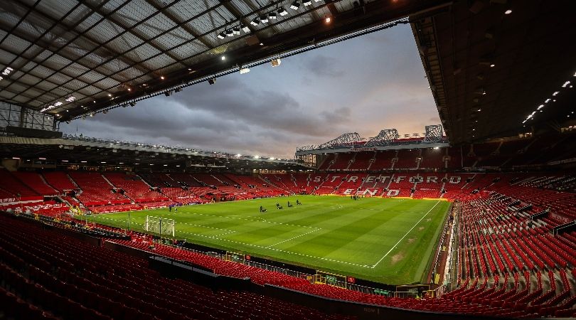 General view of Old Trafford ahead of Manchester United vs West Ham in February 2024.