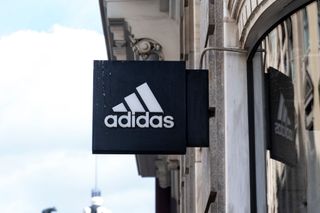 Adidas store sign in Madrid