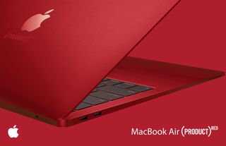 Product Red Macbook Air Concept