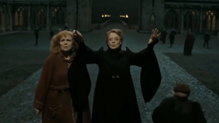 Minerva McGonagall in Harry Potter and the Deathly Hallows Part 2.