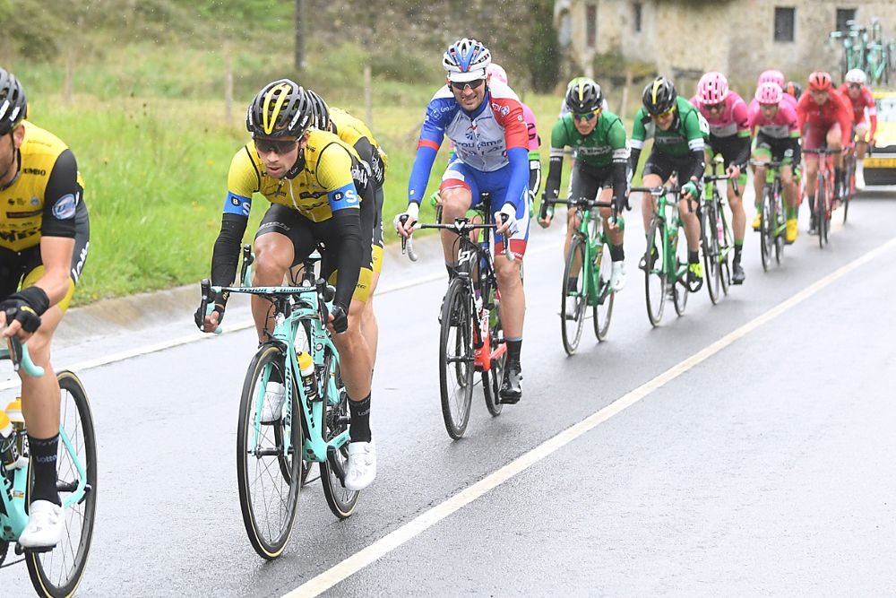 LottoNL Jumbos' Primoz Roglic chases at Pais Vasco