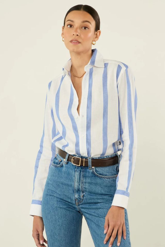 WNU The Boyfriend in Ocean Blue Stripe