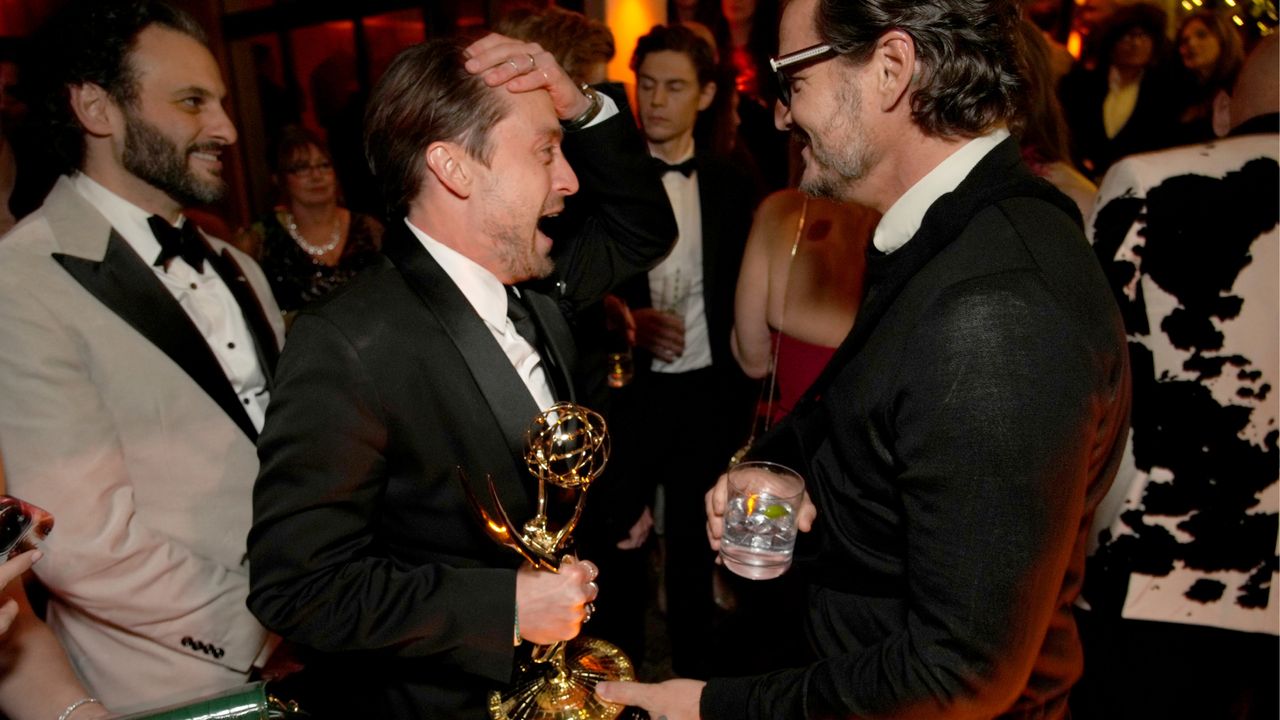 Kieran Culkin and Pedro Pascal attend attends the HBO &amp; Max Post Emmys Reception 