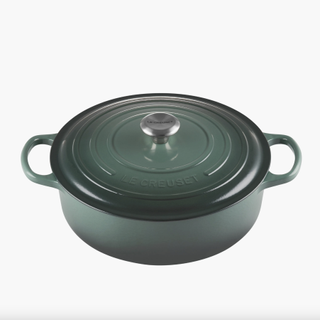 Green casserole dish