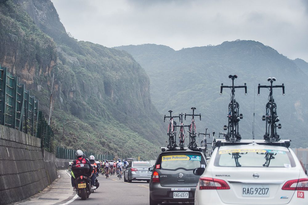 A mountain scene from the Tour de Taiwan