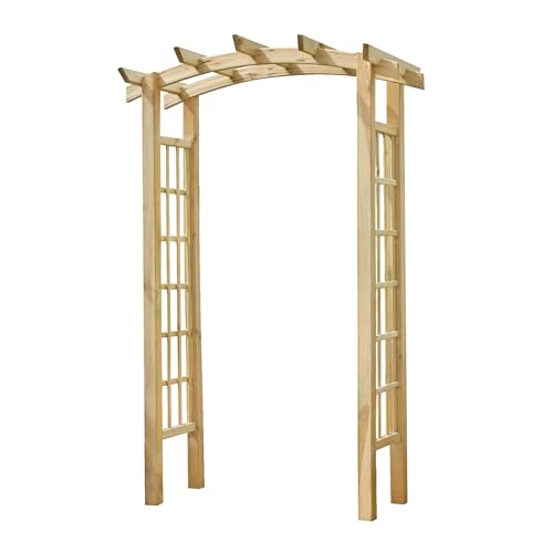 Zest Moonlight Arch – Elegant Wooden Garden Arch, Pefc-Certified, Perfect for Climbing Plants, Outdoor Decor, and Garden Entrances