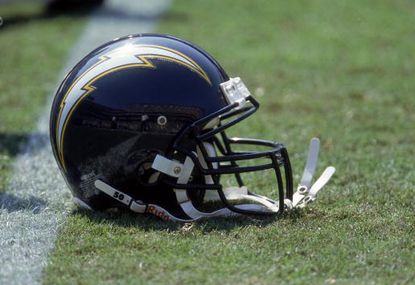 A San Diego Chargers helmet.