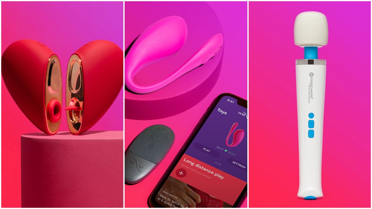 Lovehoney sex toys and vibrators in a grid of three 