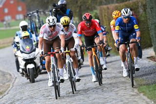 HARELBEKE, BELGIUM - MARCH 26 : during the 64th Saxo Bank classic E3 Harelbeke UCI World Tour cycling race with start and finish in Harelbeke on March 26, 2021 in Harelbeke, Belgium, 26/03/2021 ( Motordriver Kenny Verfaillie & Photo by Nico Vereecken / Photo News
