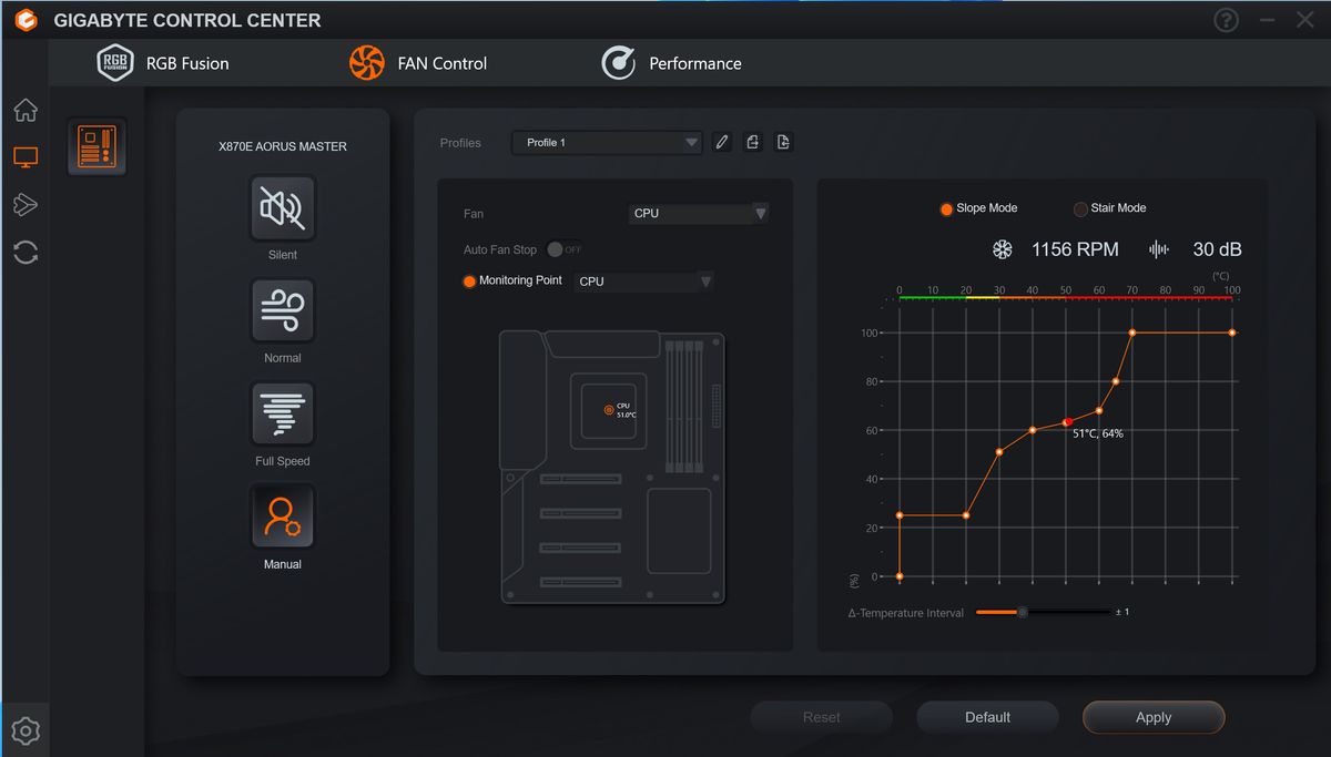 Gigabyte X870 Aorus Stealth - Gigabyte Control Center