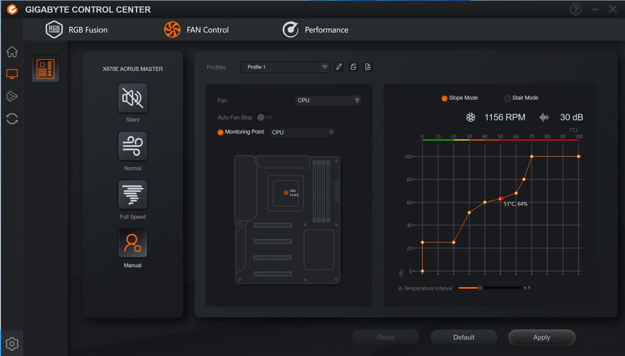 Gigabyte X870 Aorus Stealth - Gigabyte Control Center