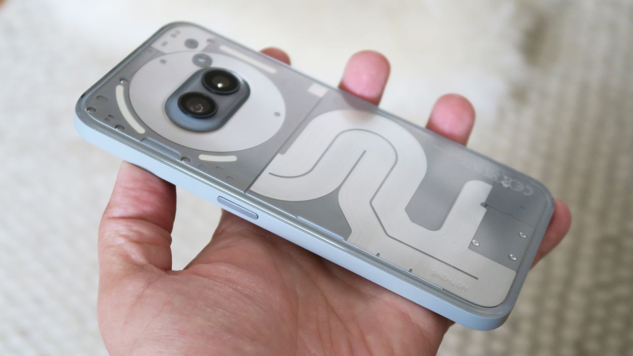 Nothing Phone 2a Plus review back handheld depth
