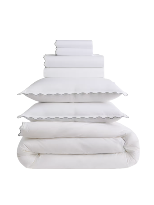 Organic Crisp Percale Deluxe Bedding Bundle 