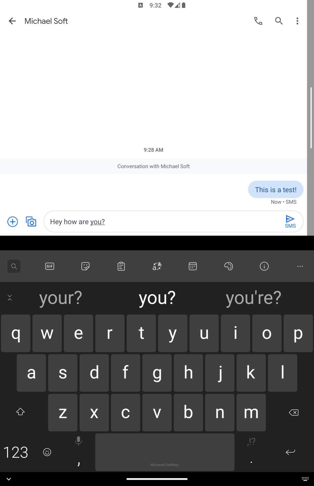 Surface Duo Swiftkey Composemode