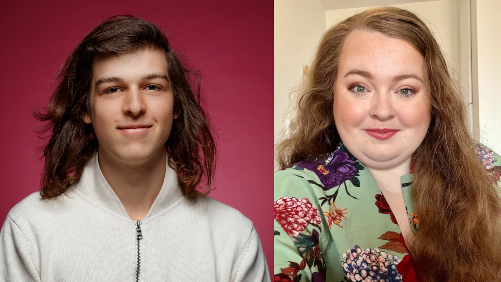 Portraits of Sasha Horsthuis and Becky Reynolds