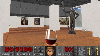 Doom swaps blood for fine wine in this jokey remake