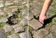 Missing cobbles at Paris-Roubaix