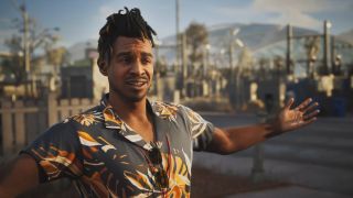 MindsEye character holding arms out 