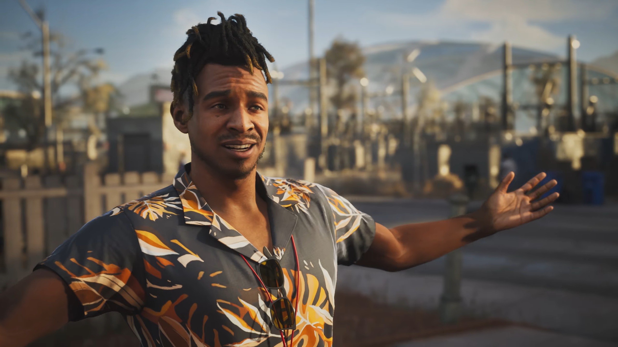 MindsEye character holding arms out 