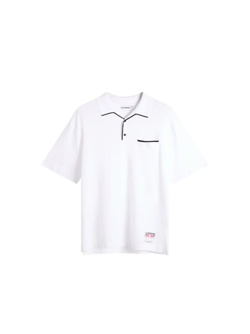 30y Jesper Retro Relaxed Polo / White