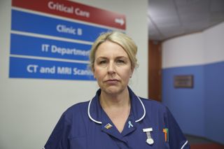 HANNAH WALTERS as Matron Beth Relph in Malpractice