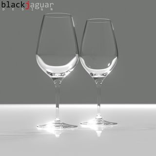 Two wine glasses side by side