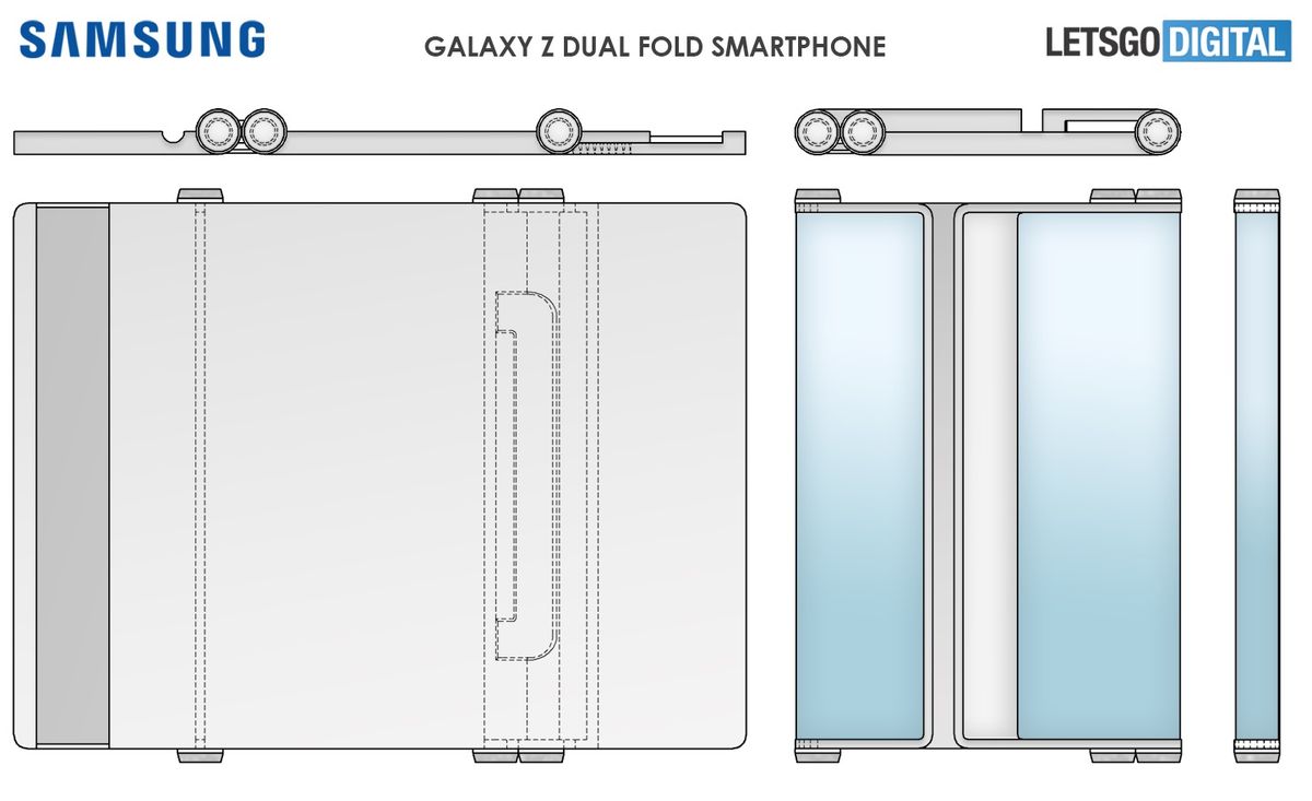 Samsung Dual foldable phone