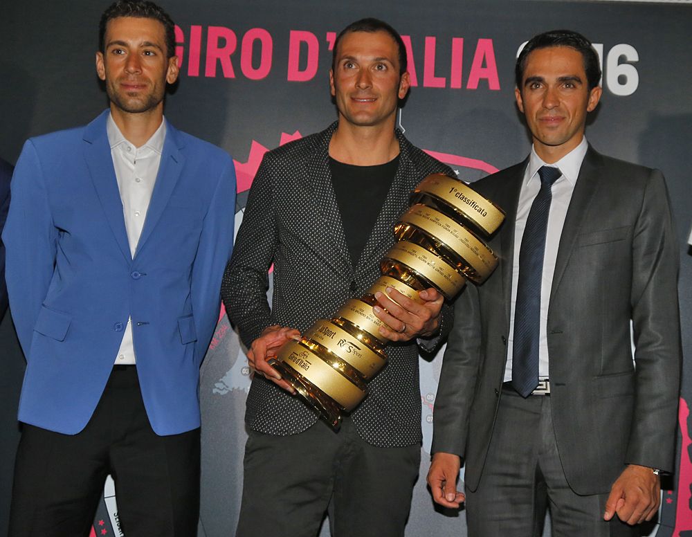 Vincenzo Nibali, Ivan Basso and Alberto Contador