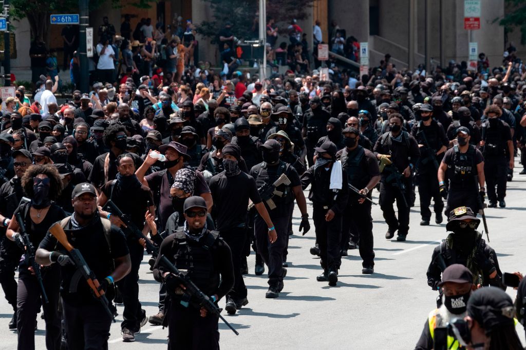 The Not F--king Around Coalition marches in Louisville