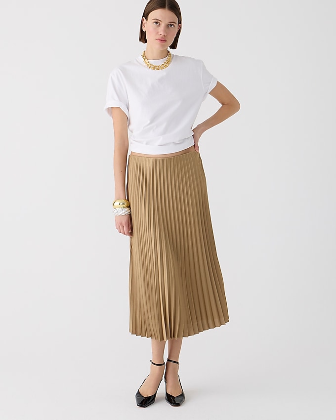 Gwyneth Pleated Slip Skirt