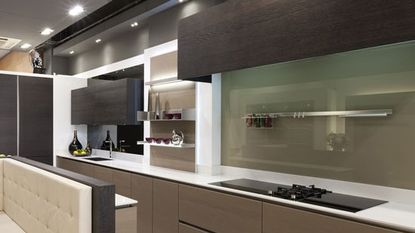 neil lerners kitchen showroom with modern cabinets