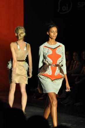 The models performed a ramp walk
