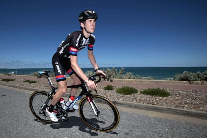 Chad Haga trains in Australia ahead of the Tour Down Under.