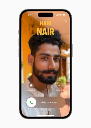 An iPhone screen showing a persons photo and caller ID