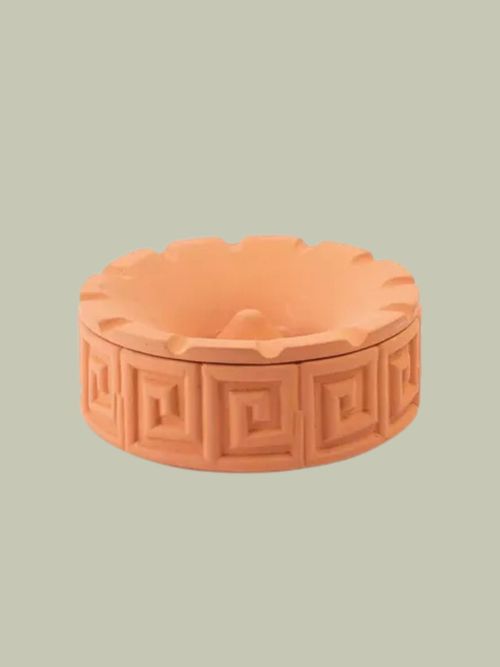 Magna Graecia Round Terracotta Ashtray