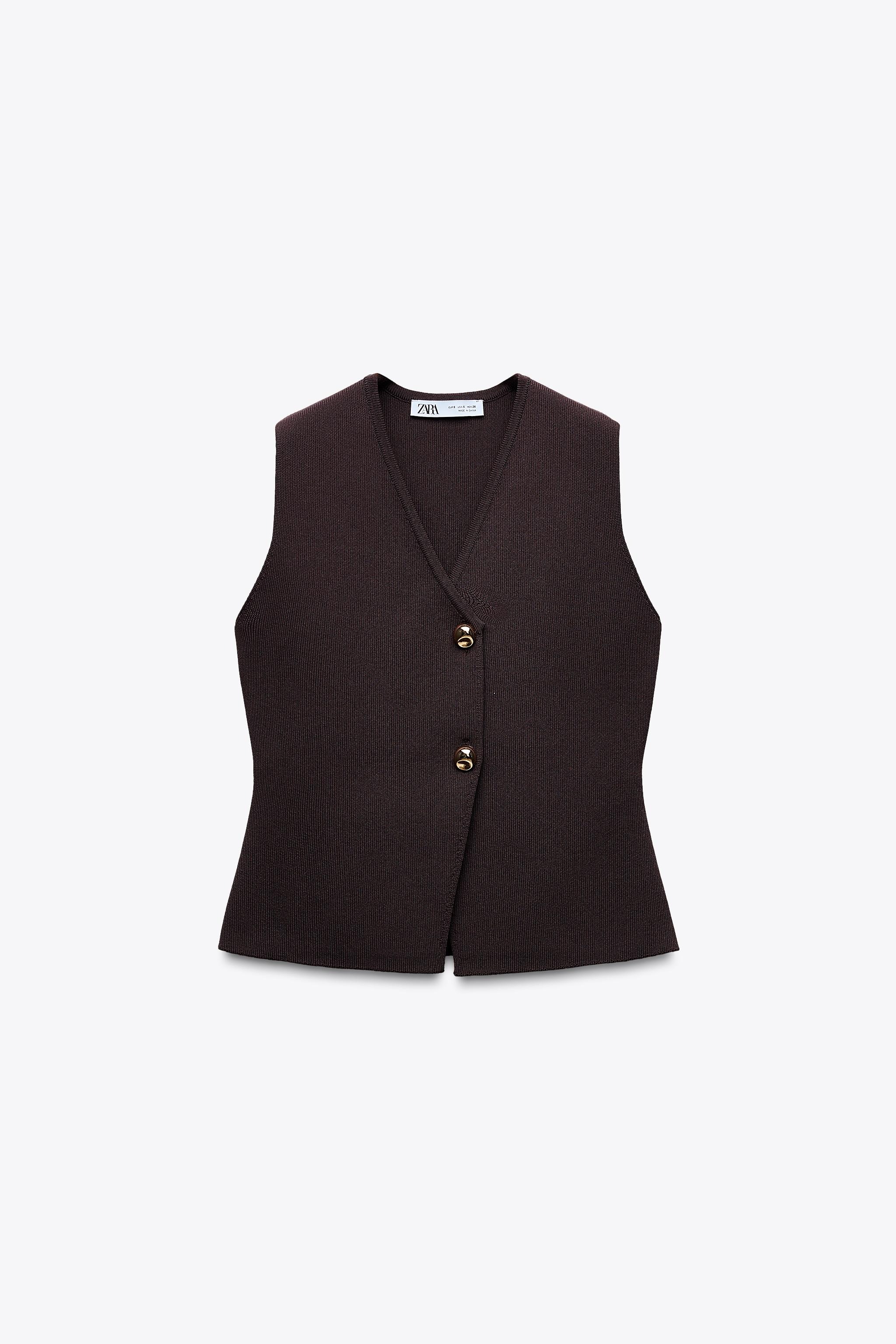 ZARA, Smooth Knit Vest Top