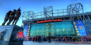 A general view of the East Stand at Old Trafford, the home of Manchester United before the UEFA Champions League match between Manchester United and Sporting Braga on October 23, 2012 in Manchester, England.