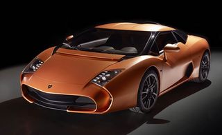 Lamborghini Zagato in mud orange colour