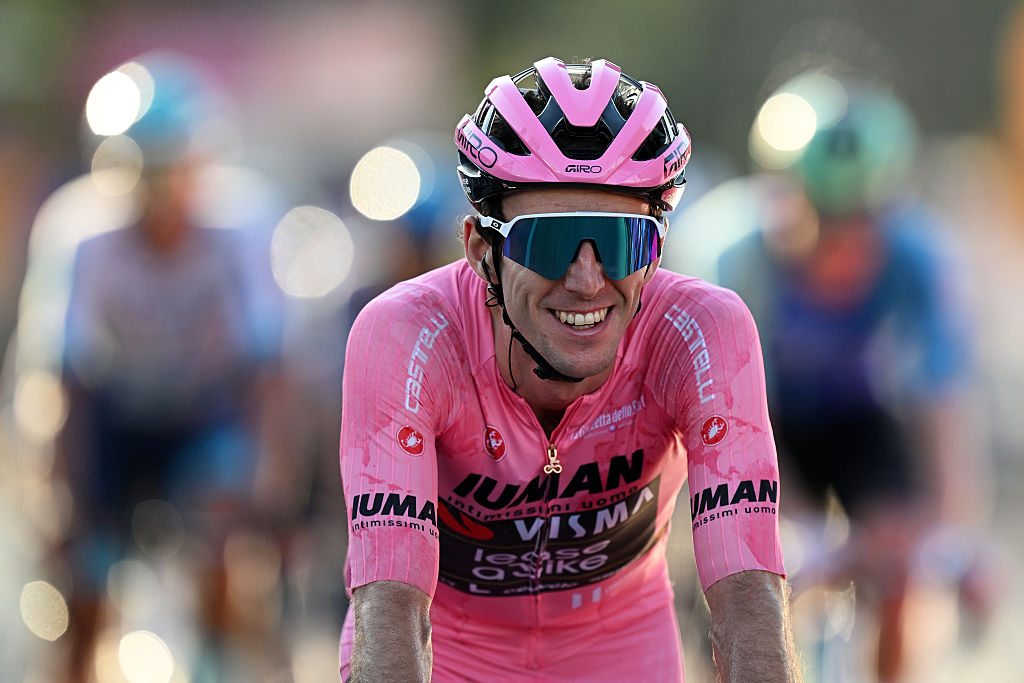 2025 Giro d'Italia stage 21: Simon Yates crosses the final line to claim overall victory