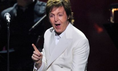 Beatles legend Paul McCartney performs during Sunday's Grammy Awards: "Who is Paul McCartney" trended on Twitter on Monday.