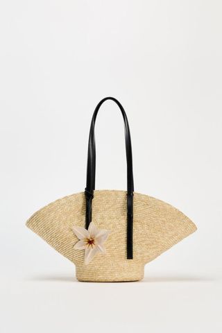 Flower tote shoulder bag