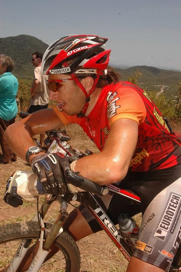 Bart Brentjens at the finish.