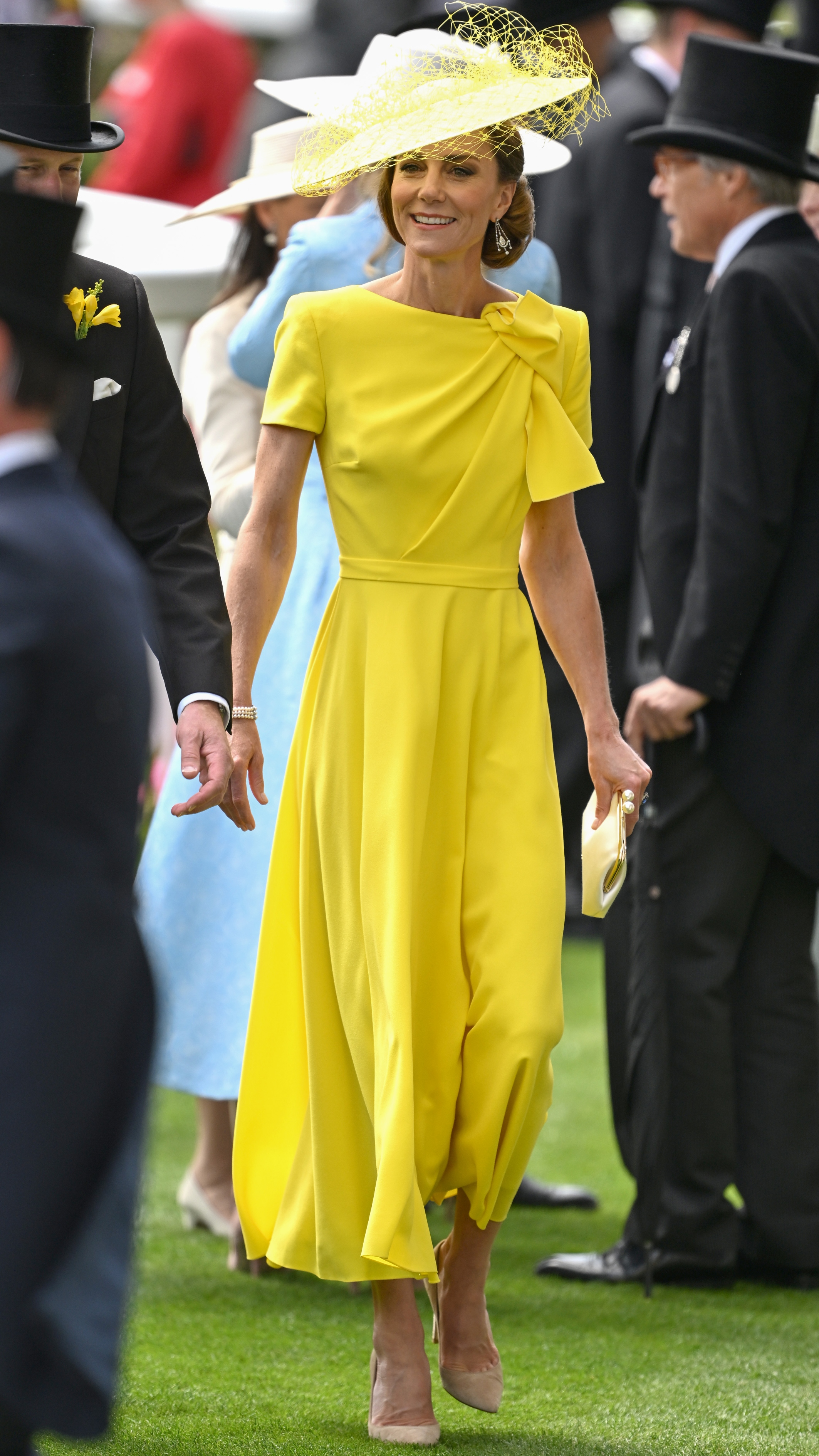 Catherine, Princess of Wales smiles as she attends day two of Royal Ascot 2026 at Ascot Racecourse on June 17, 2026