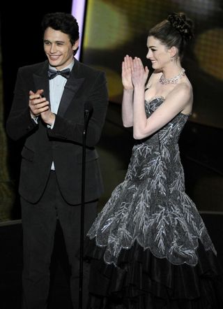 James Franco and Anne Hathaway host the 83rd Academy Awards in 2011.