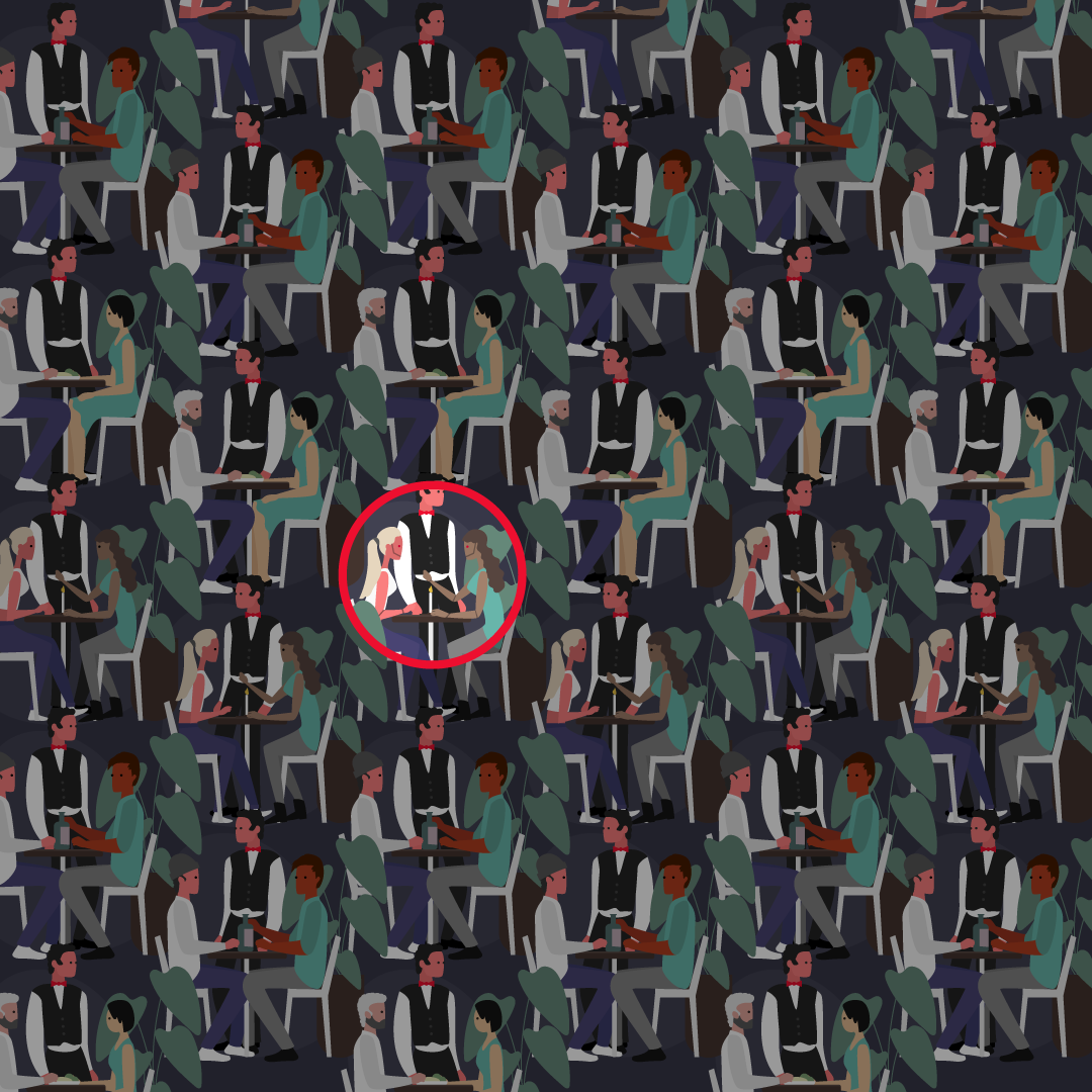 robots restaurant puzzle