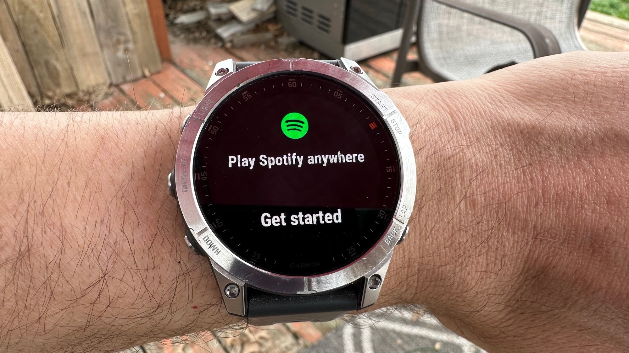 Garmin watch with Spotify