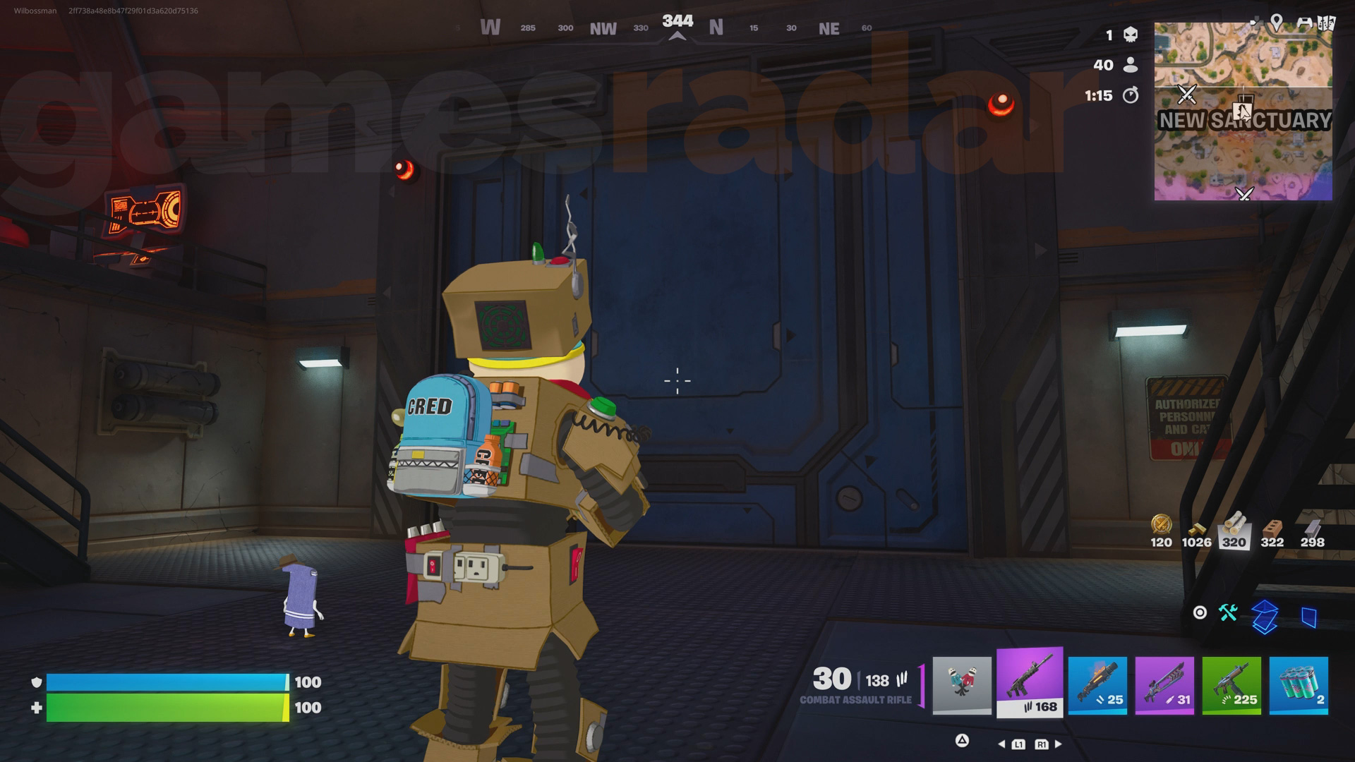 There is now no button to open the Fortnite New Sanctuary vault