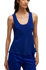 Argent, Tank in Silk Charmeuse | Lapis