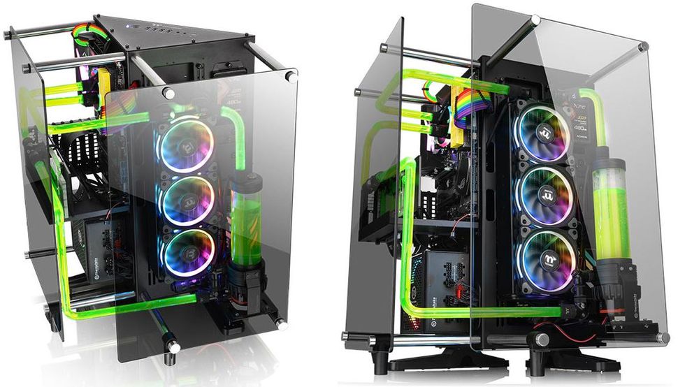 Thermaltake’s triangular open-frame case puts your parts in full ...