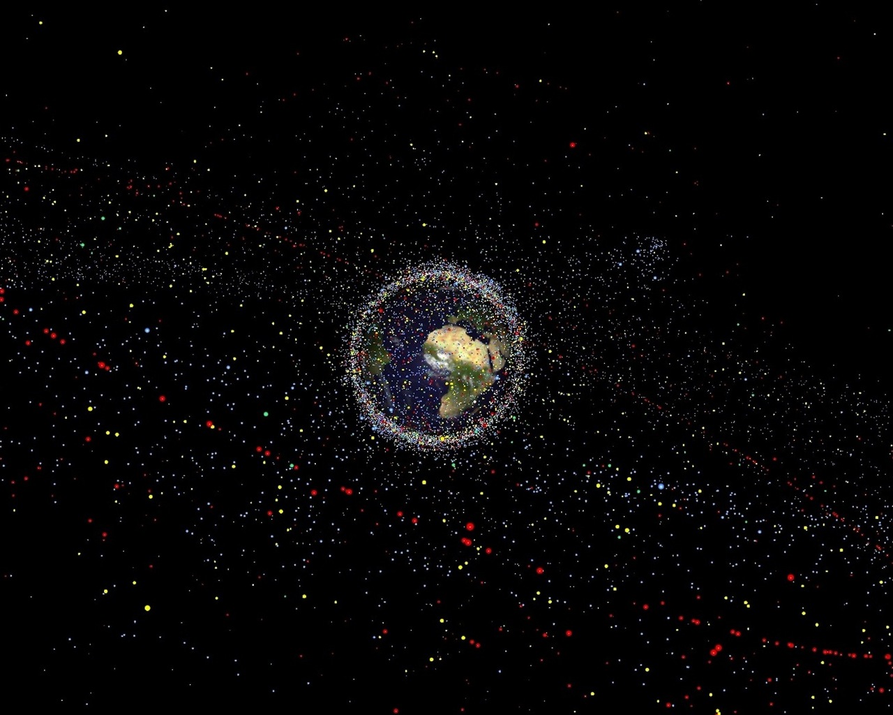 Space Junk Illustration